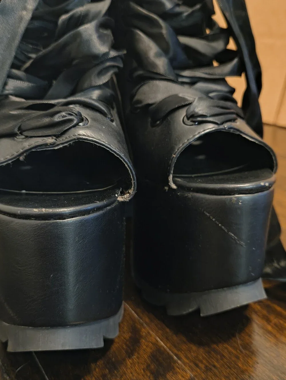 Y.R.U. X Dolls Kill Ballet Bae Platforms